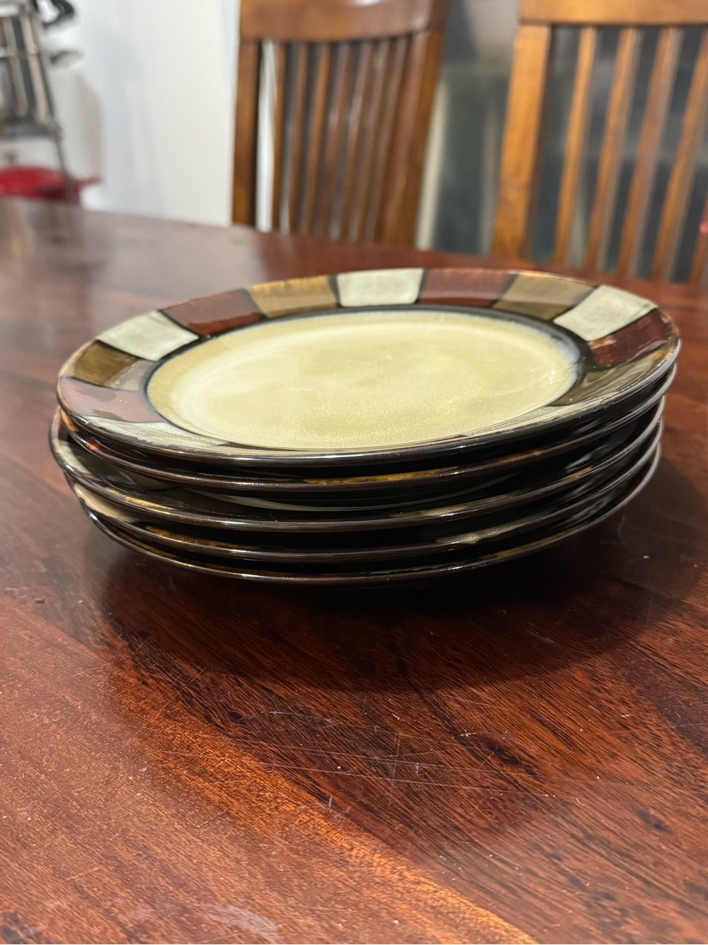 PFALTZGRAFF TAOS earth tone stoneware salad plates 8.5” (5 pcs)